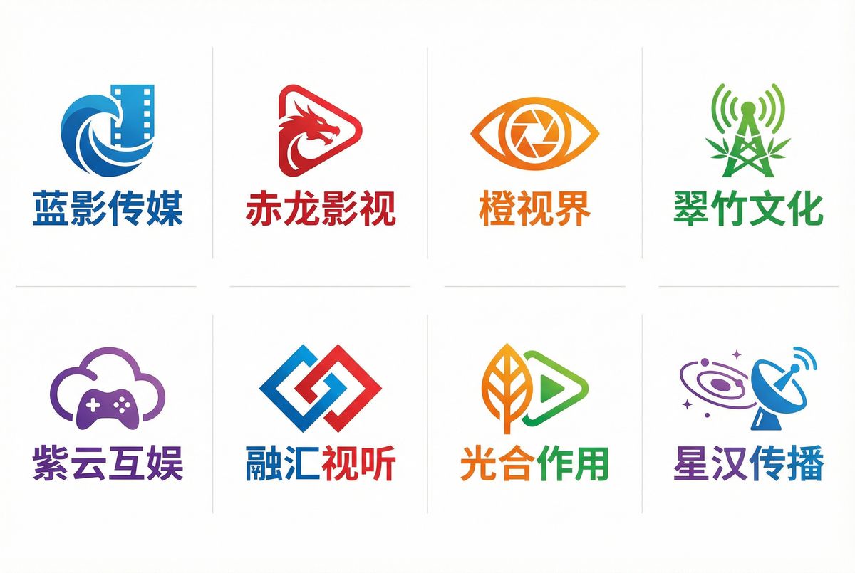 萝莉岛 - 合作影视品牌Logo墙